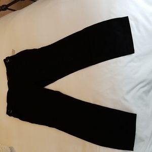 Black crop dress pant
